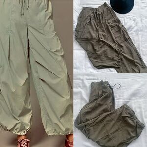 By Anthropologie cargo parachute pants